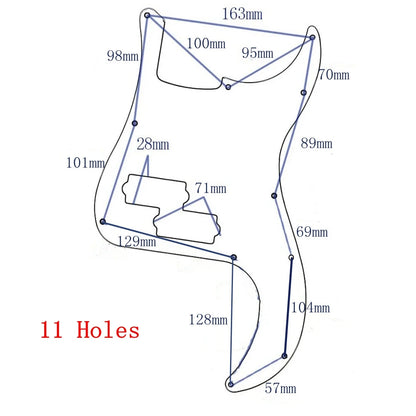 Custom Bass Guitar Pickguard