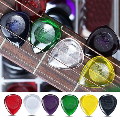 6pcs Stubby Guitar Picks Electric Bass